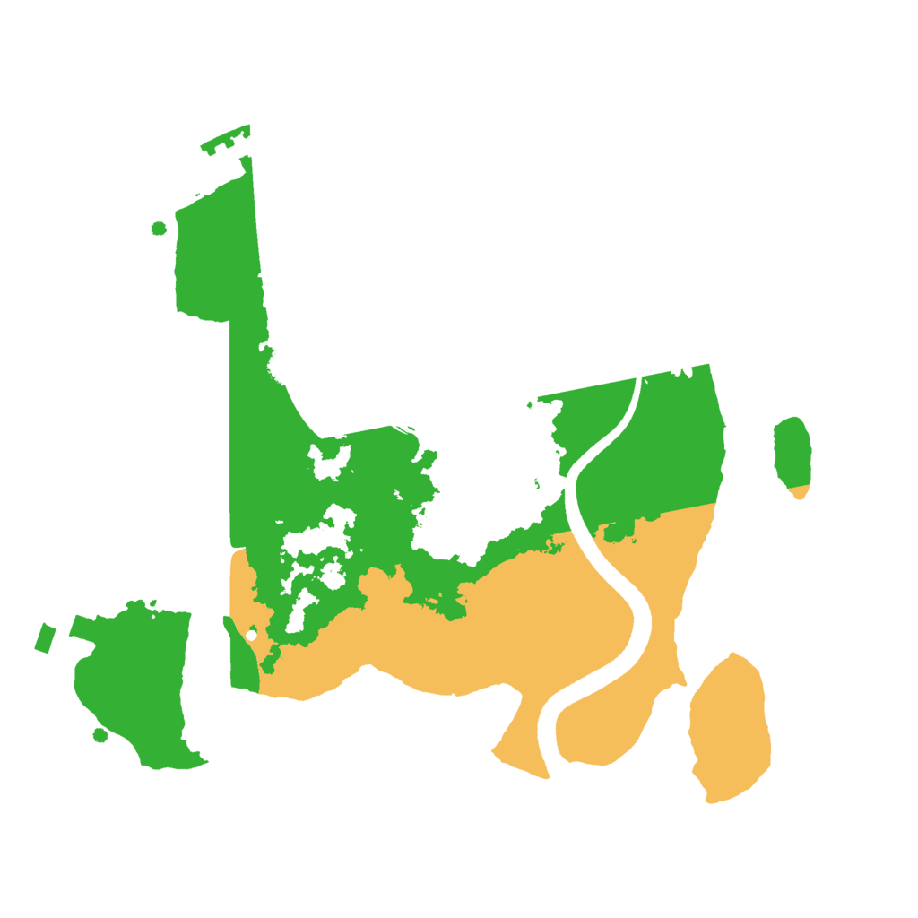 Biome Rust Map: Procedural Map, Size: 2500, Seed: 1984797255