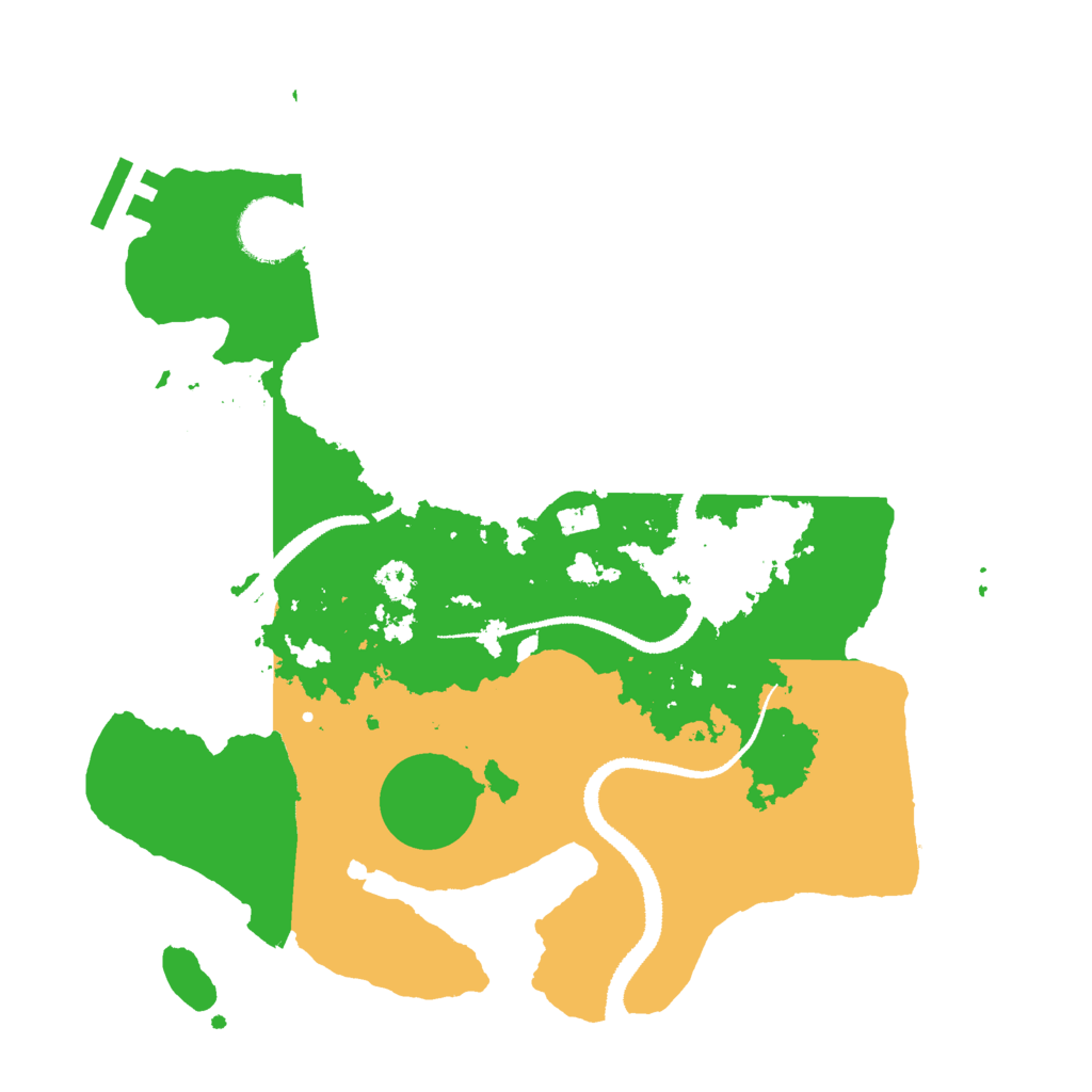 Biome Rust Map: Procedural Map, Size: 3000, Seed: 111222