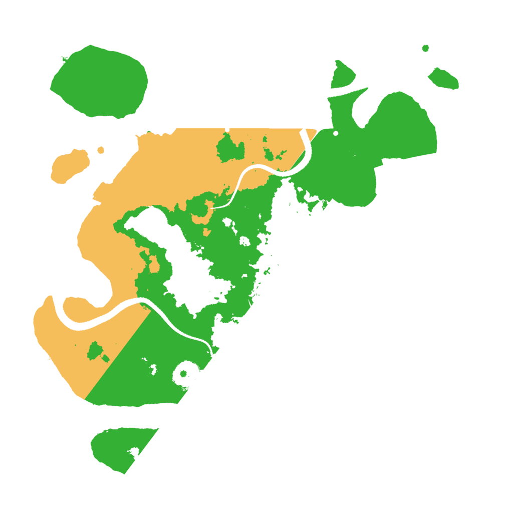 Biome Rust Map: Procedural Map, Size: 3000, Seed: 1419723981