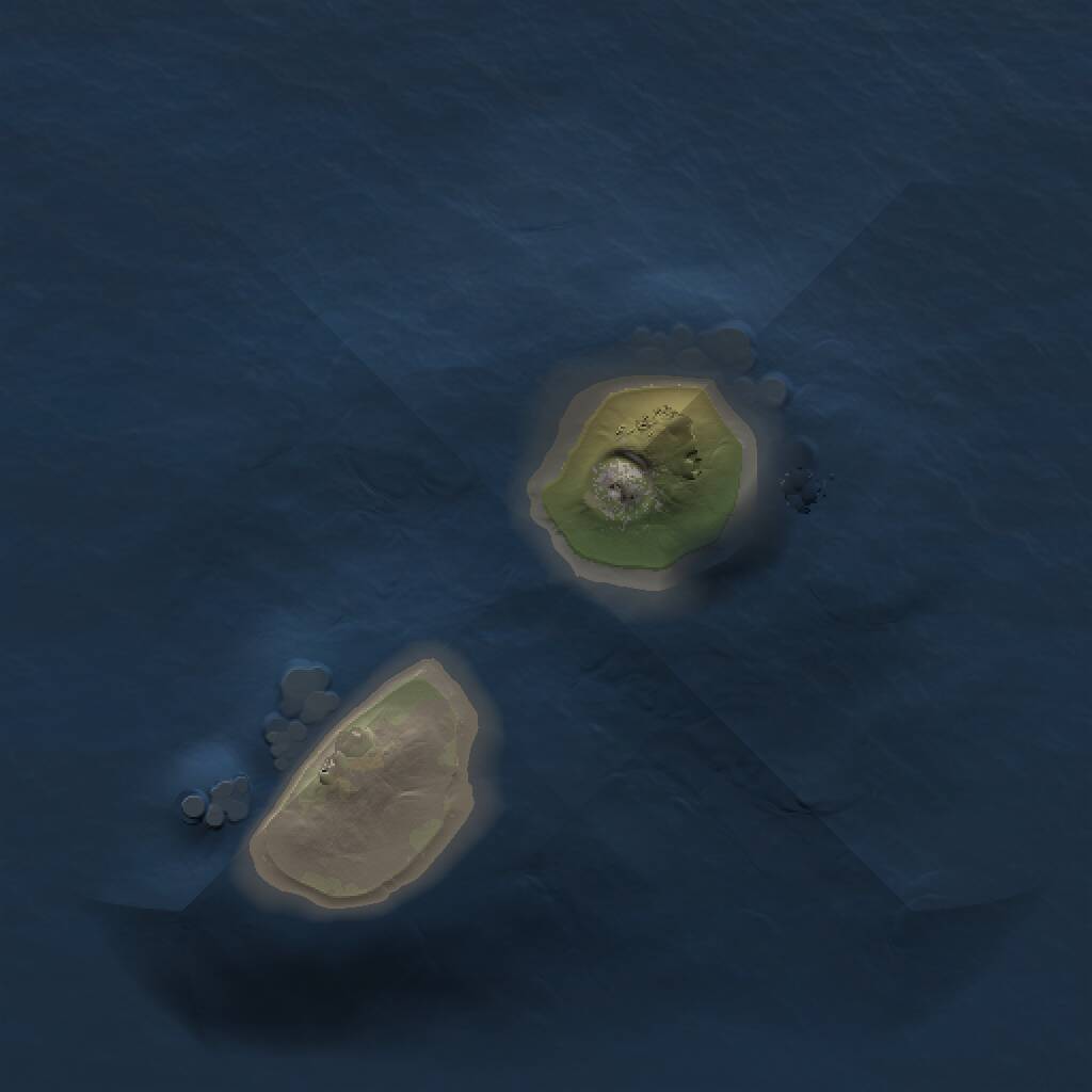 Rust Map: Procedural Map, Size: 1000, Seed: 389645082, 1 Monuments