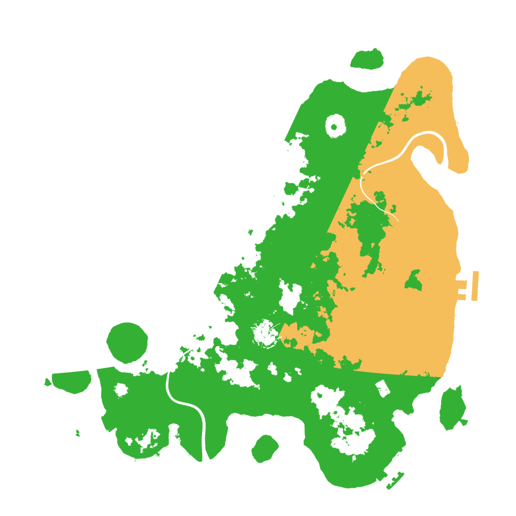 Biome Rust Map: Procedural Map, Size: 3500, Seed: 809701144