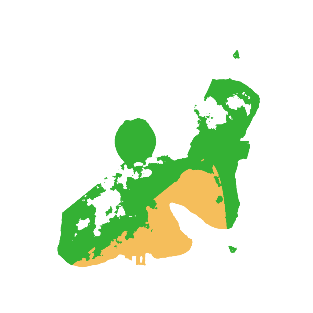 Biome Rust Map: Procedural Map, Size: 2000, Seed: 3621