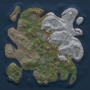 Thumbnail Rust Map: Procedural Map, Size: 3700, Seed: 379567544, 19 Monuments