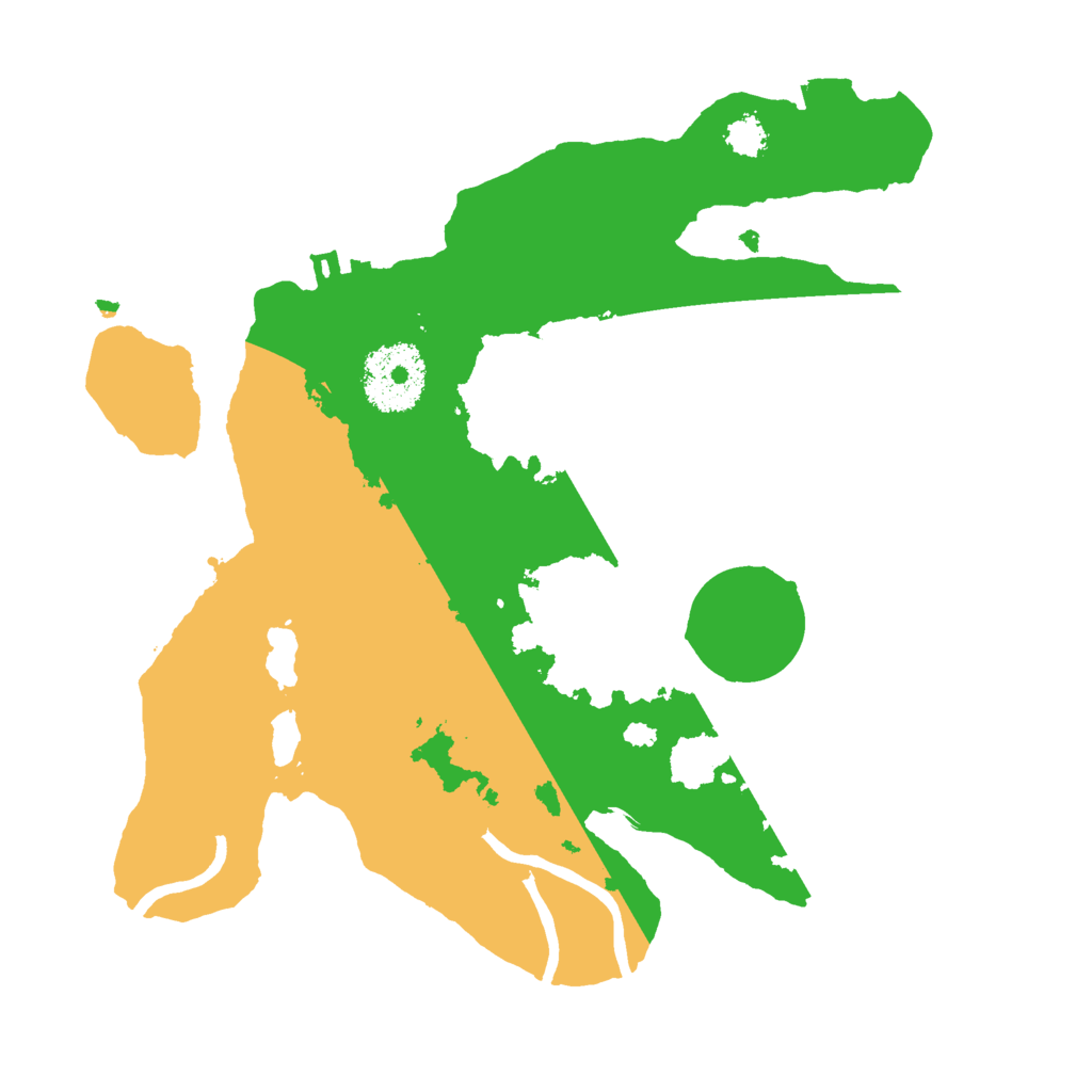 Biome Rust Map: Procedural Map, Size: 2500, Seed: 6606