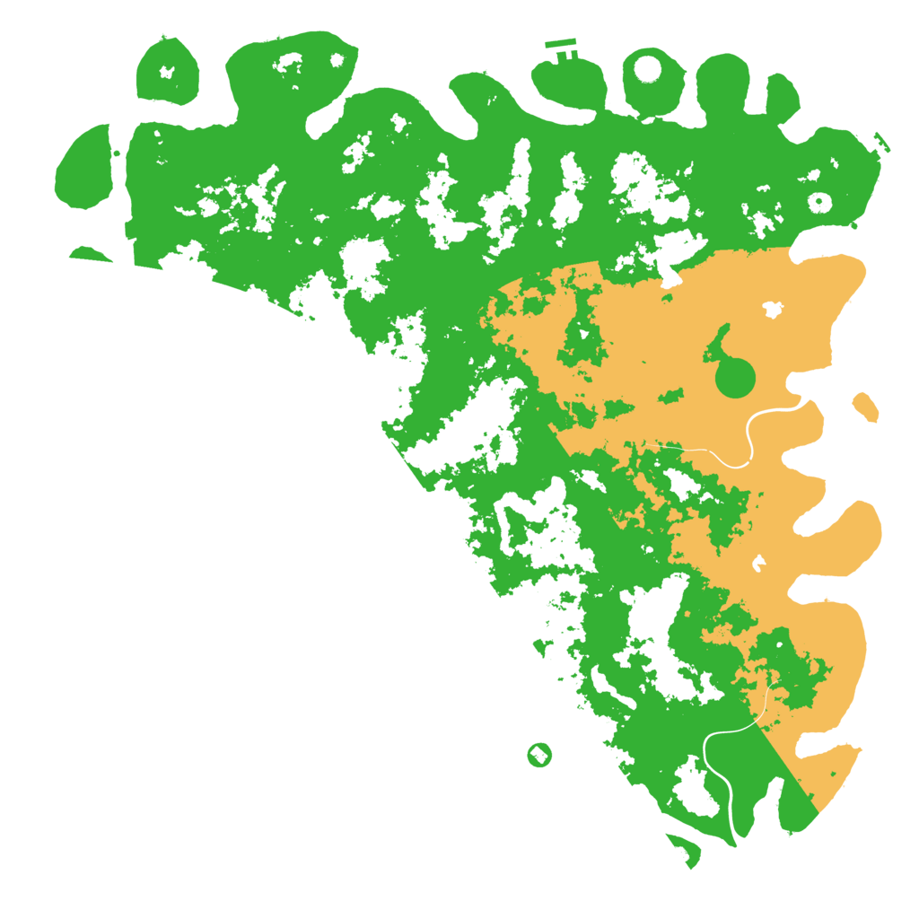 Biome Rust Map: Procedural Map, Size: 6000, Seed: 727261890