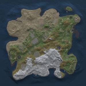 Thumbnail Rust Map: Procedural Map, Size: 3500, Seed: 1868234131, 18 Monuments