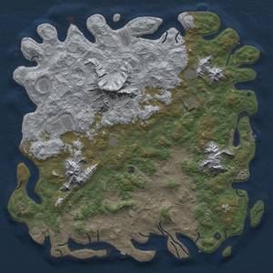 Thumbnail Rust Map: Procedural Map, Size: 6000, Seed: 672332789, 19 Monuments