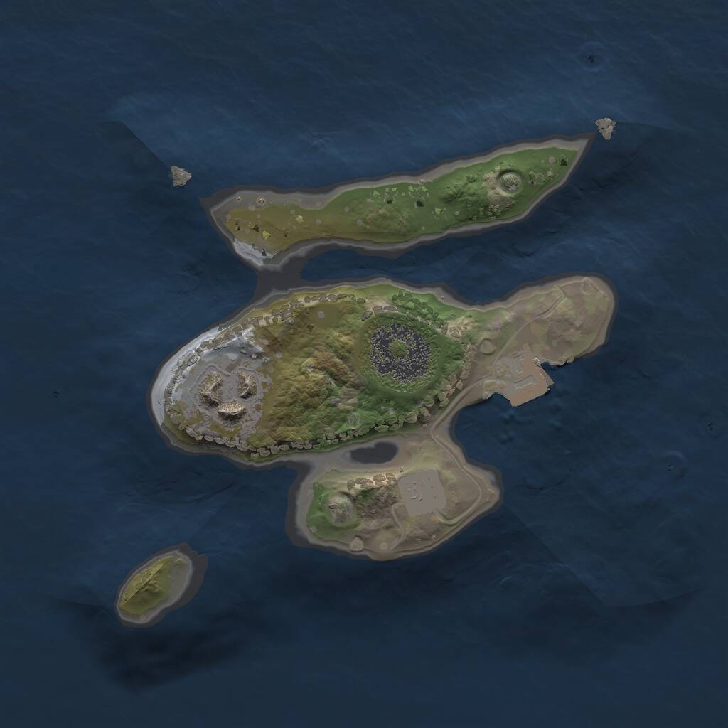 Rust Map: Procedural Map, Size: 1800, Seed: 86990443, 2 Monuments