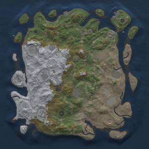 Thumbnail Rust Map: Procedural Map, Size: 4000, Seed: 26331, 18 Monuments