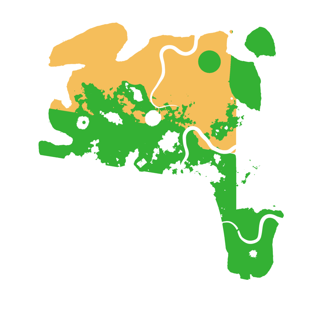 Biome Rust Map: Procedural Map, Size: 3700, Seed: 898851180