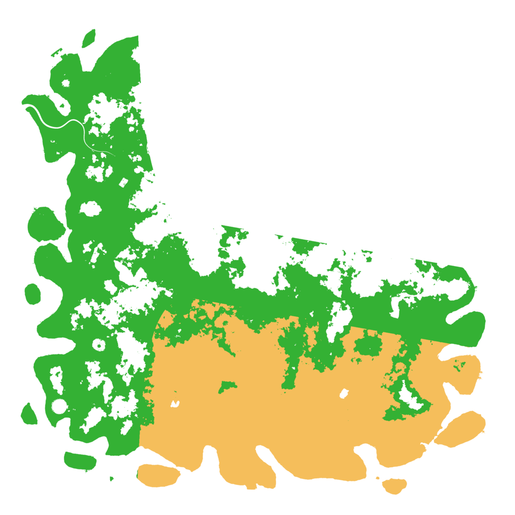 Biome Rust Map: Procedural Map, Size: 6000, Seed: 34534534