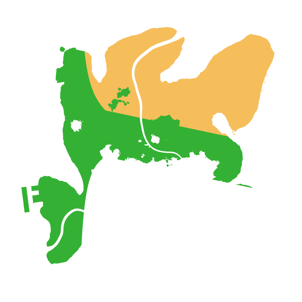 Biome Rust Map: Procedural Map, Size: 2400, Seed: 129715967