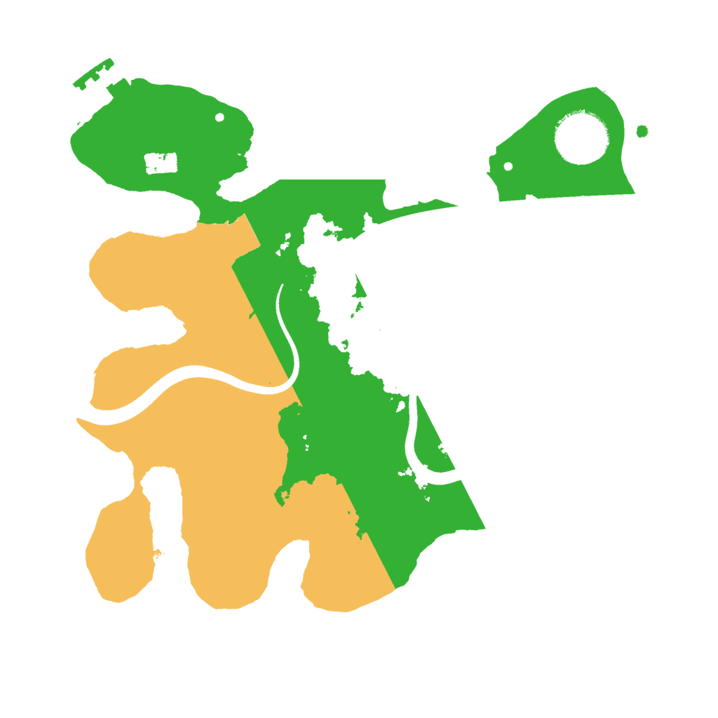 Biome Rust Map: Procedural Map, Size: 2400, Seed: 1040252891