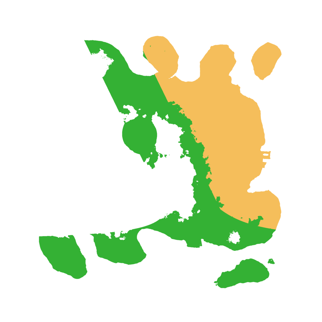 Biome Rust Map: Procedural Map, Size: 2500, Seed: 1703315983