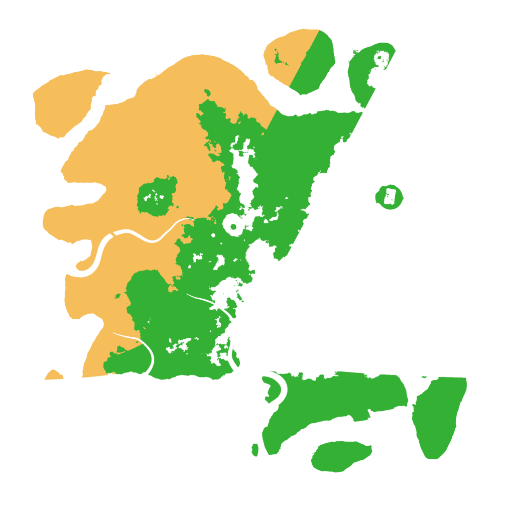 Biome Rust Map: Procedural Map, Size: 3500, Seed: 1384014896
