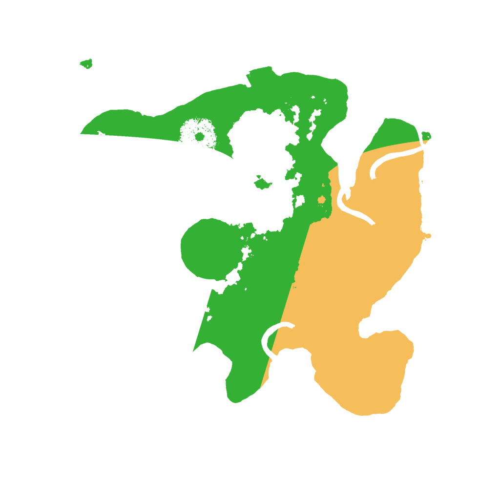 Biome Rust Map: Procedural Map, Size: 2200, Seed: 615344725