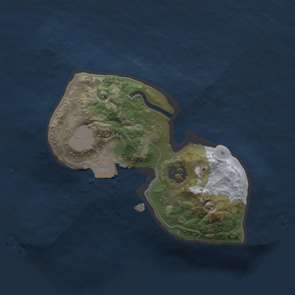 Rust Map: Procedural Map, Size: 1500, Seed: 546, 3 Monuments