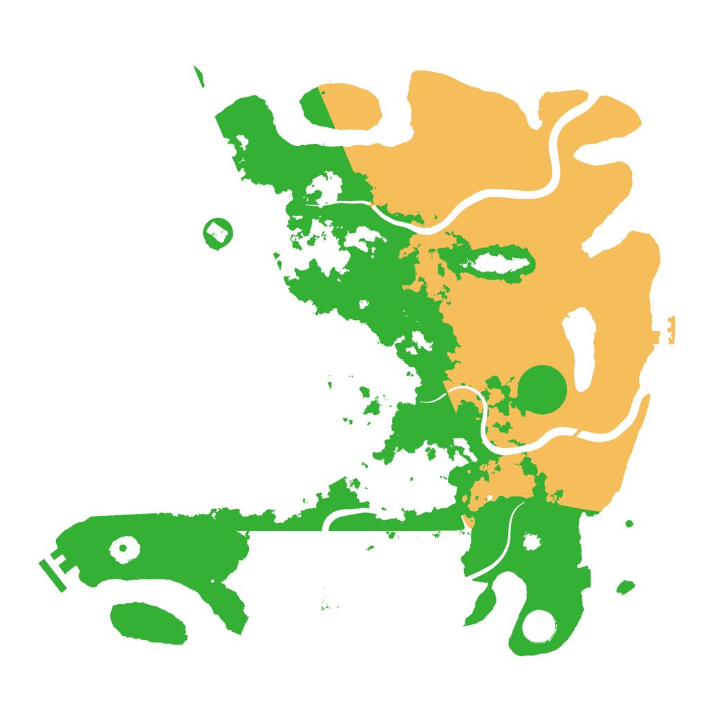 Biome Rust Map: Procedural Map, Size: 3800, Seed: 90717951