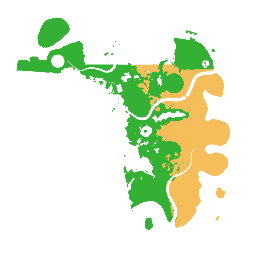 Biome Rust Map: Procedural Map, Size: 3500, Seed: 186848399