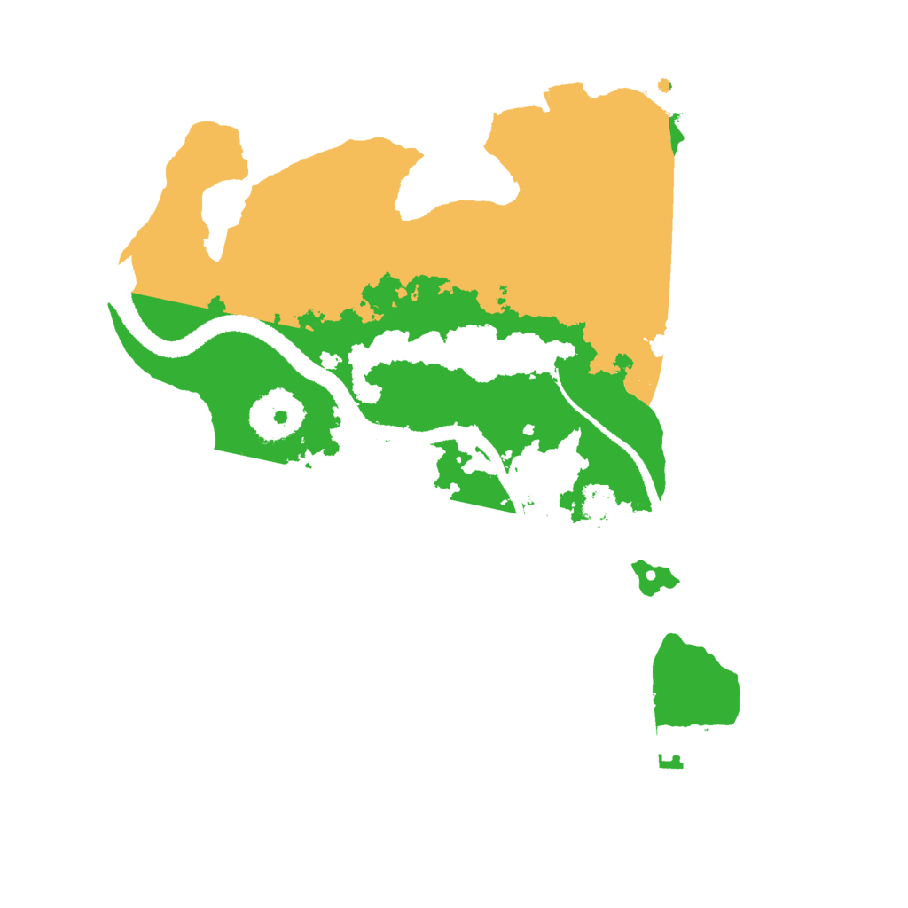 Biome Rust Map: Procedural Map, Size: 2650, Seed: 21533195