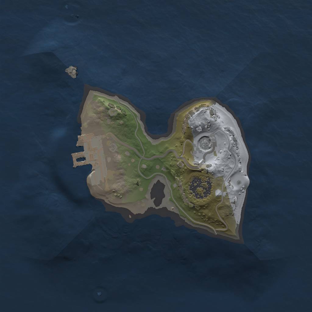 Rust Map: Procedural Map, Size: 1347, Seed: 245871211, 5 Monuments