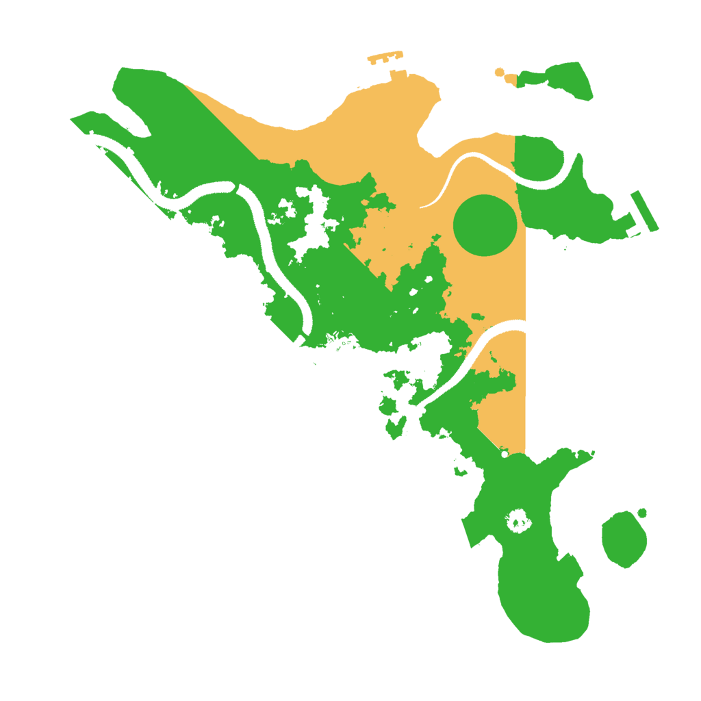 Biome Rust Map: Procedural Map, Size: 3000, Seed: 302721073