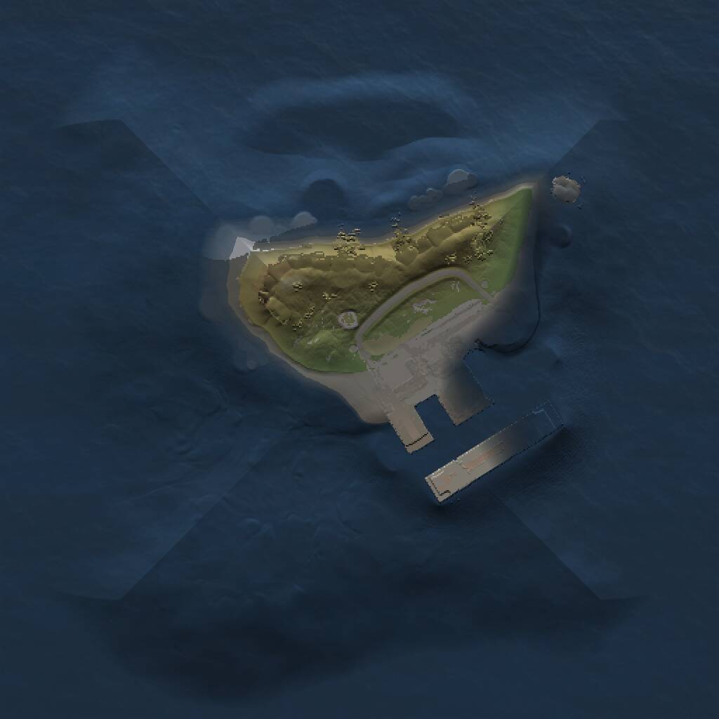 Rust Map: Procedural Map, Size: 1000, Seed: 1933366895, 2 Monuments