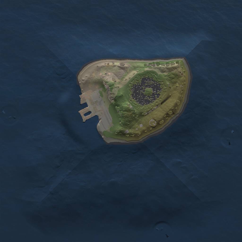 Rust Map: Procedural Map, Size: 1250, Seed: 52014, 4 Monuments