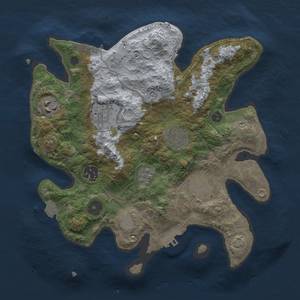 Thumbnail Rust Map: Procedural Map, Size: 3000, Seed: 56385, 14 Monuments