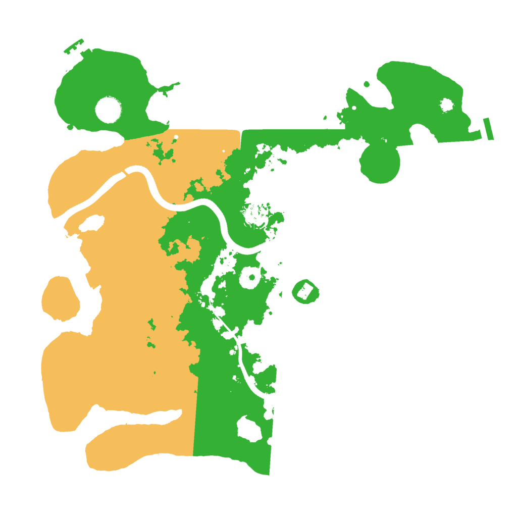 Biome Rust Map: Procedural Map, Size: 3500, Seed: 209911582