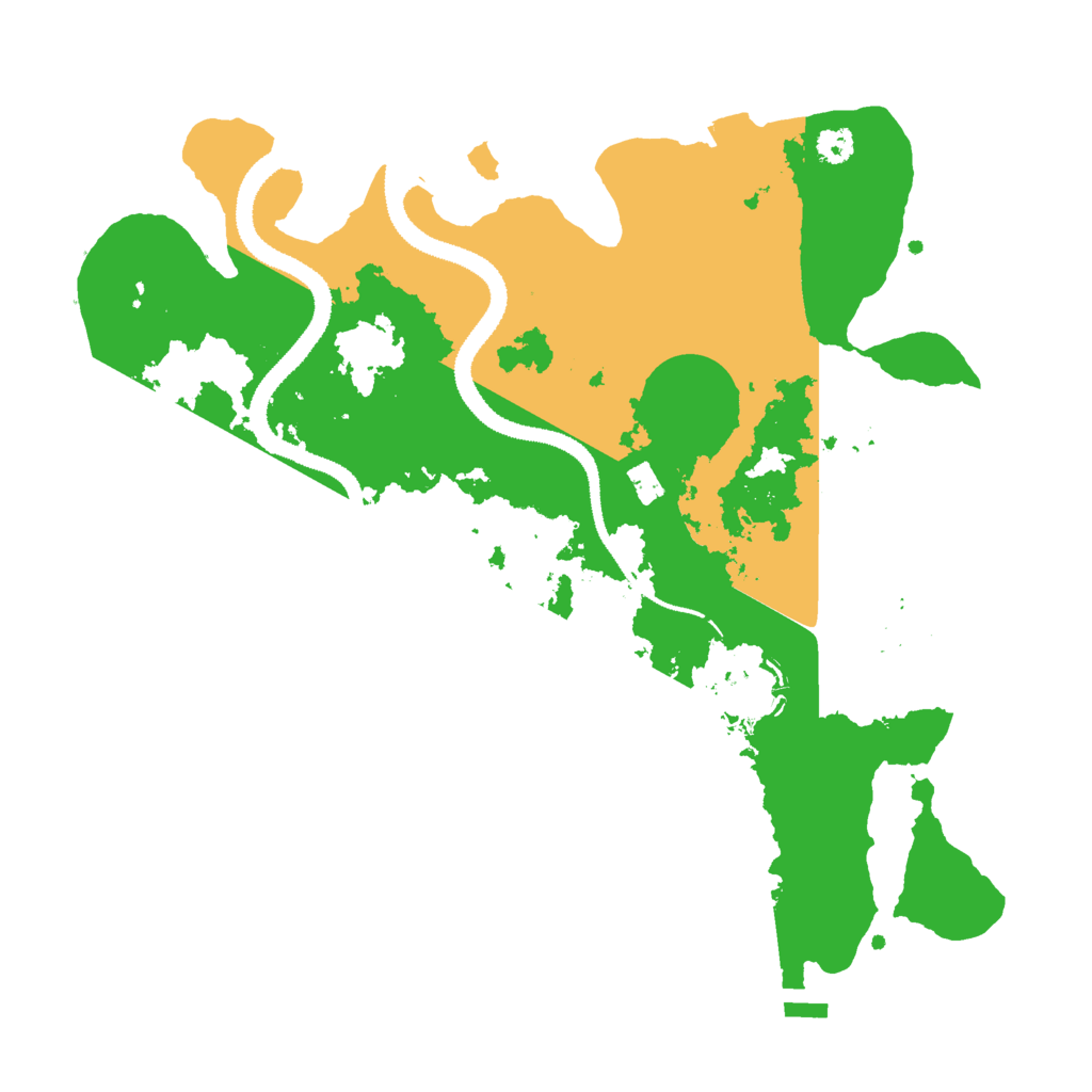 Biome Rust Map: Procedural Map, Size: 3000, Seed: 35000