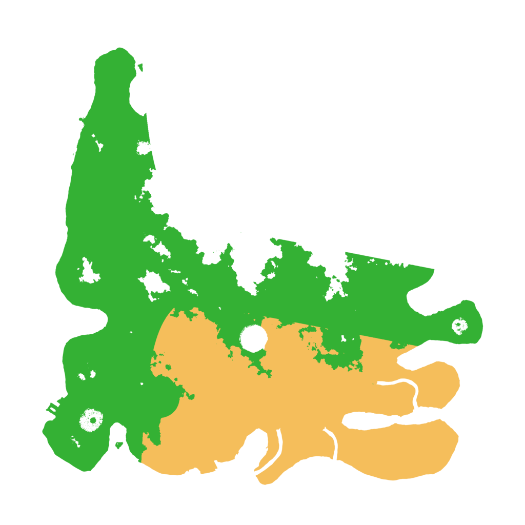 Biome Rust Map: Procedural Map, Size: 3500, Seed: 105967