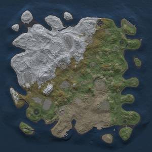 Thumbnail Rust Map: Procedural Map, Size: 3800, Seed: 2023123101, 17 Monuments