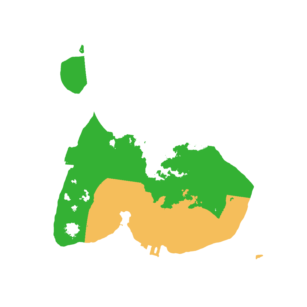 Biome Rust Map: Procedural Map, Size: 2000, Seed: 996826666