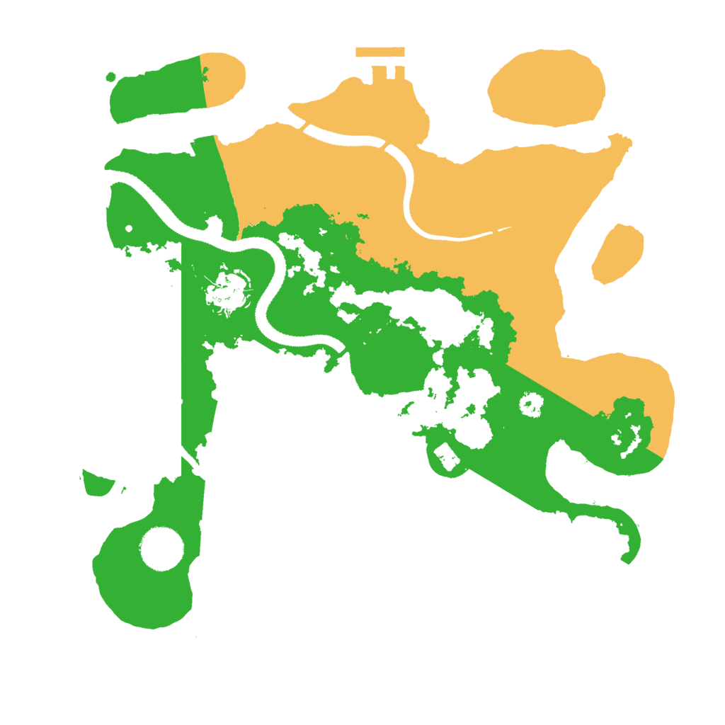 Biome Rust Map: Procedural Map, Size: 3000, Seed: 363664658