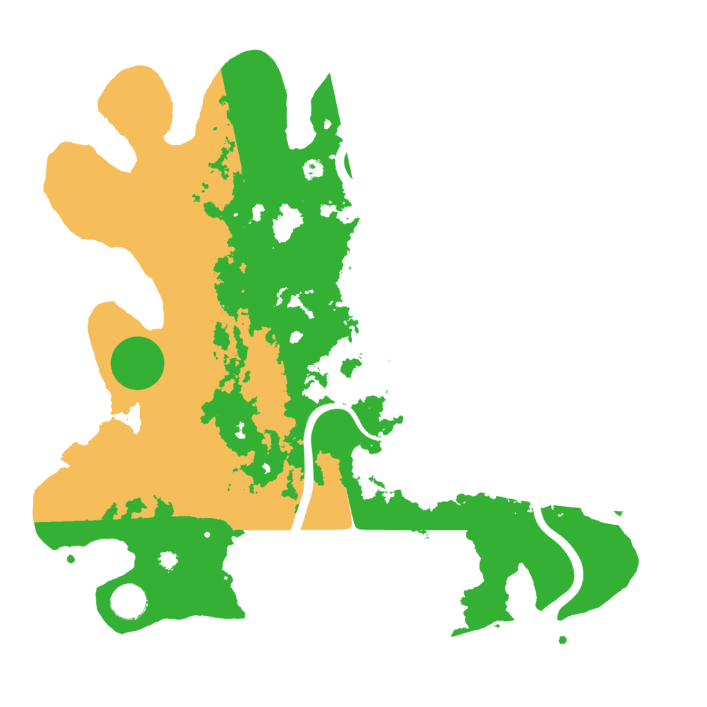 Biome Rust Map: Procedural Map, Size: 3500, Seed: 820322284