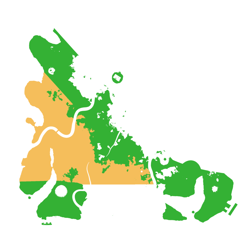 Biome Rust Map: Procedural Map, Size: 3700, Seed: 143561396