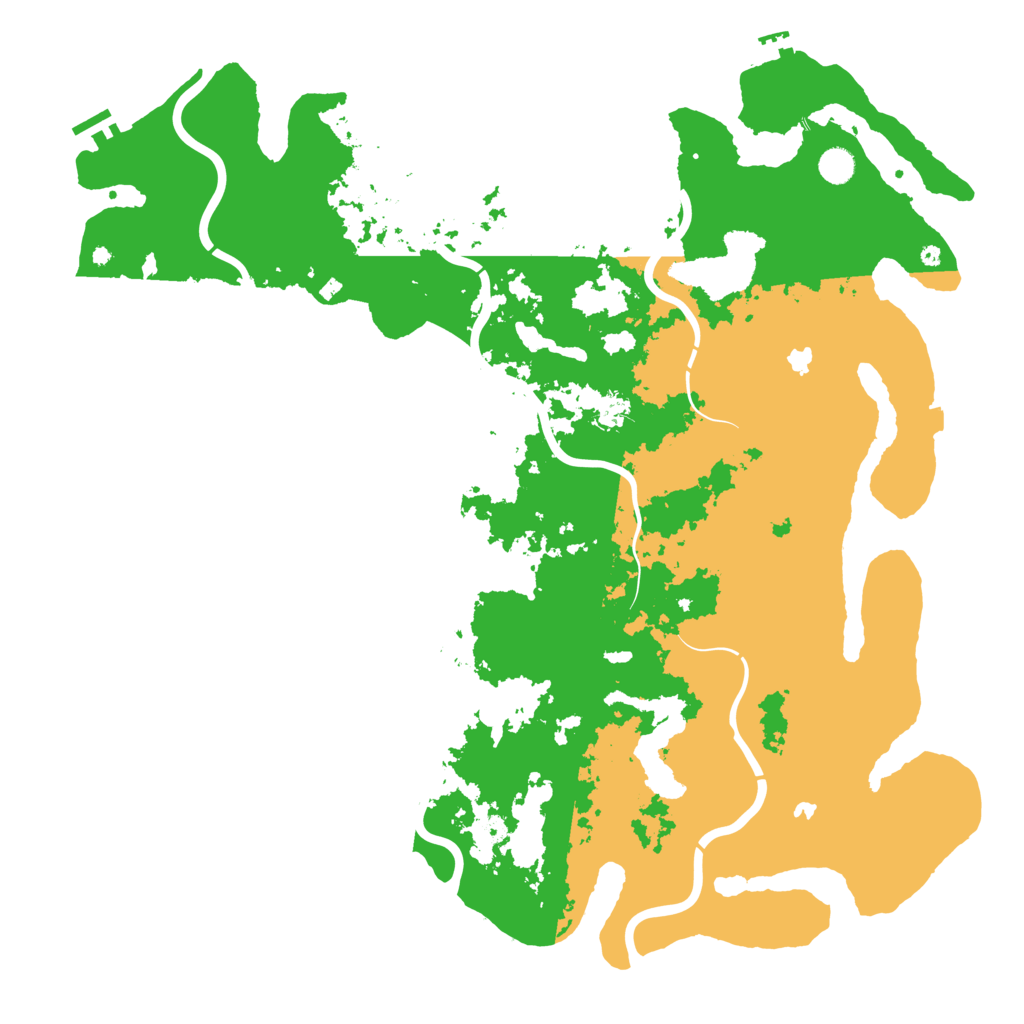 Biome Rust Map: Procedural Map, Size: 5000, Seed: 20319