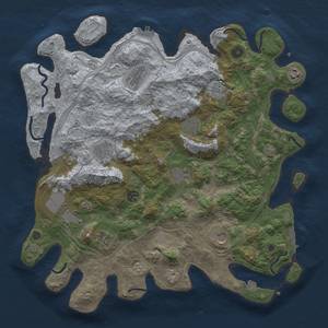 Thumbnail Rust Map: Procedural Map, Size: 4250, Seed: 165467, 19 Monuments