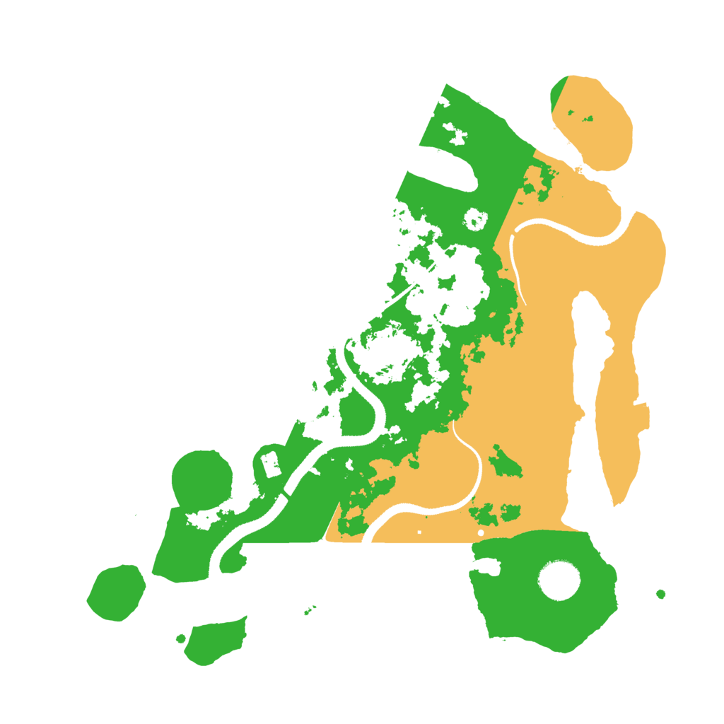 Biome Rust Map: Procedural Map, Size: 3200, Seed: 458703902