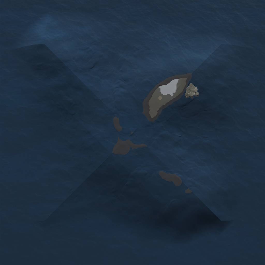 Rust Map: Procedural Map, Size: 1000, Seed: 1885291093, 3 Monuments