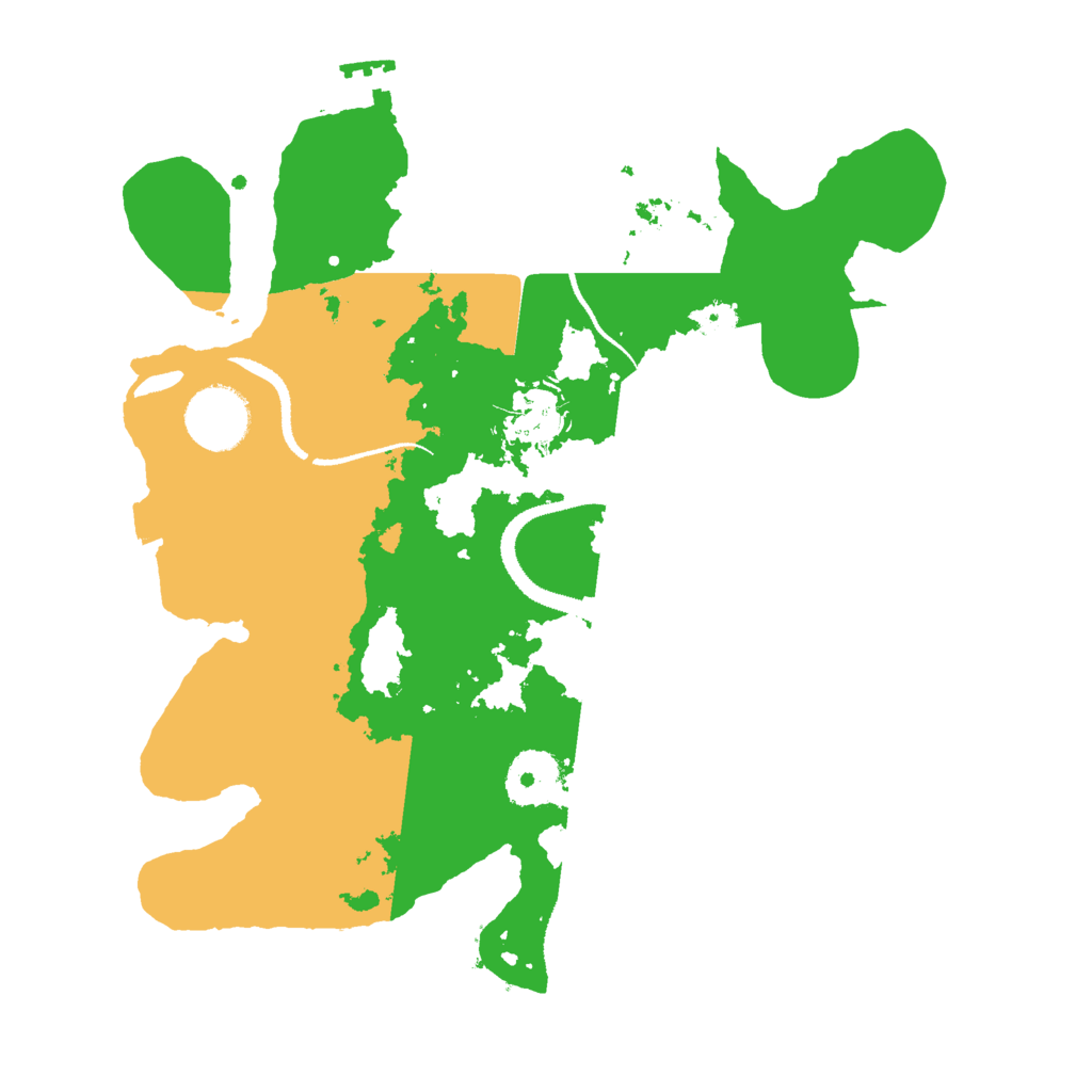 Biome Rust Map: Procedural Map, Size: 3000, Seed: 13864