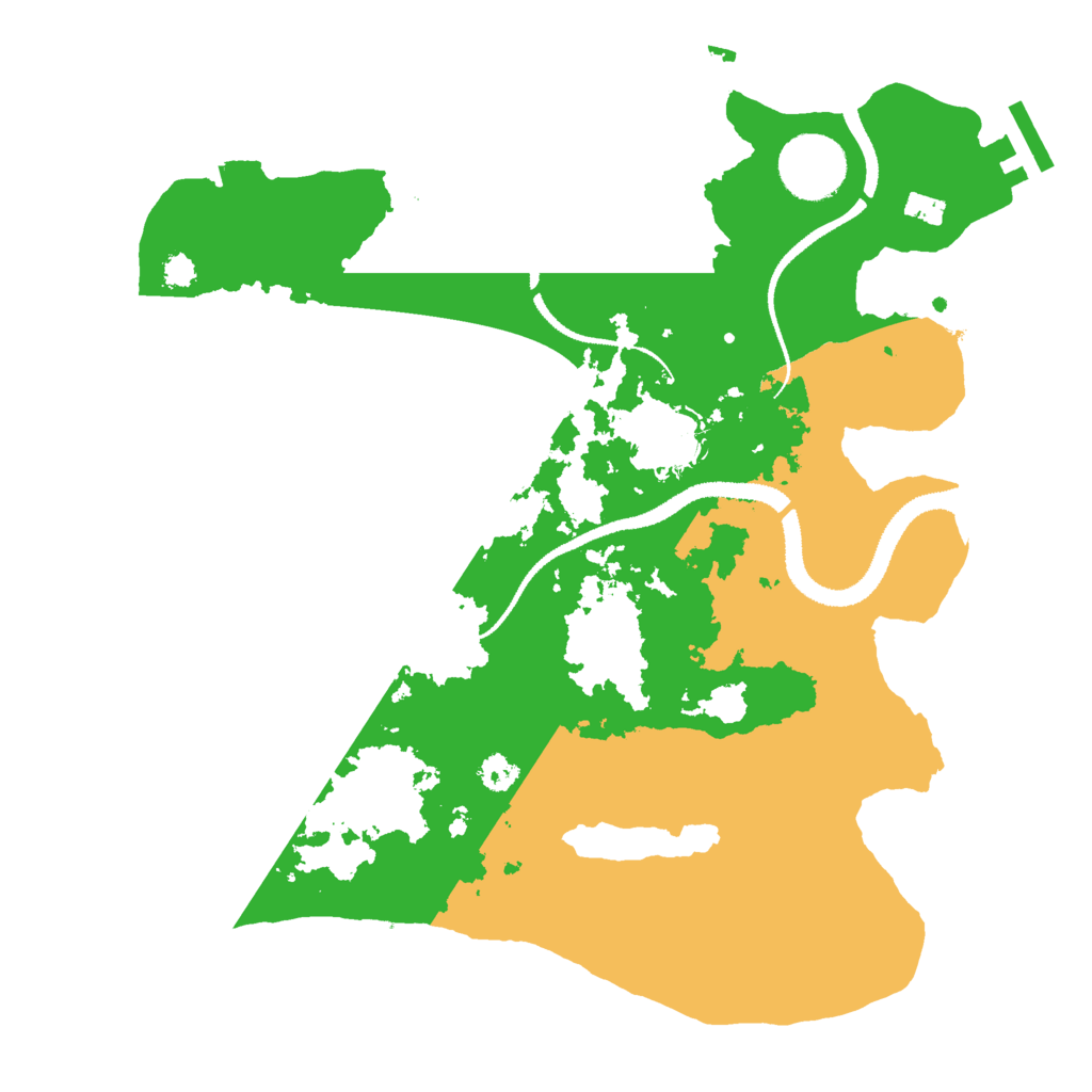Biome Rust Map: Procedural Map, Size: 3000, Seed: 2675039