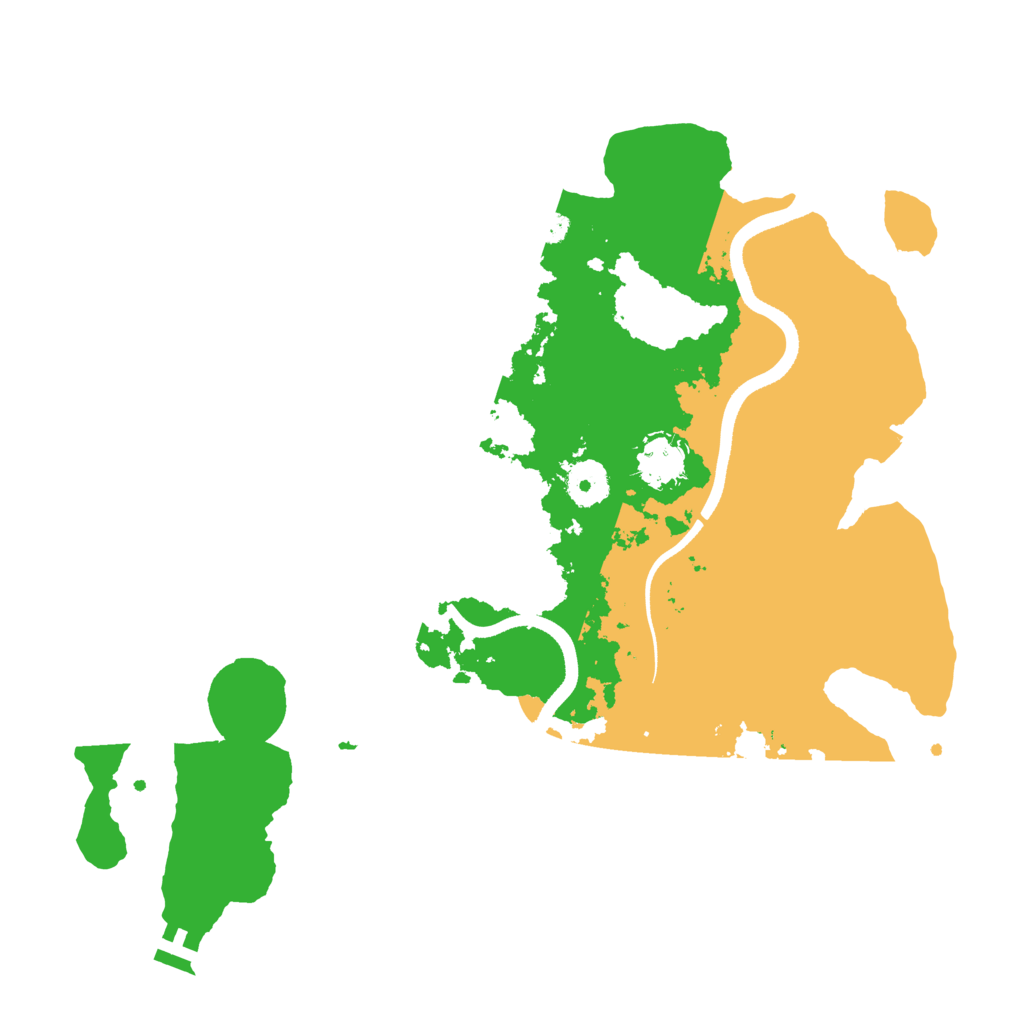 Biome Rust Map: Procedural Map, Size: 3500, Seed: 1394411765