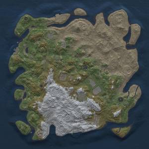 Thumbnail Rust Map: Procedural Map, Size: 4500, Seed: 103980356, 19 Monuments