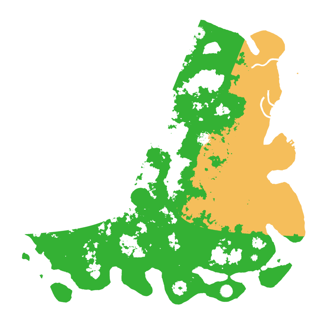 Biome Rust Map: Procedural Map, Size: 4500, Seed: 256287002