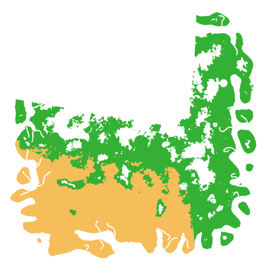 Biome Rust Map: Procedural Map, Size: 6000, Seed: 48702169