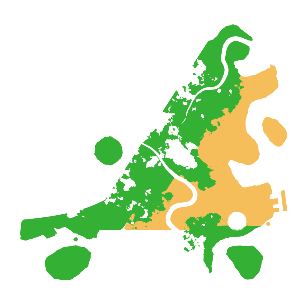 Biome Rust Map: Procedural Map, Size: 3000, Seed: 1295962288