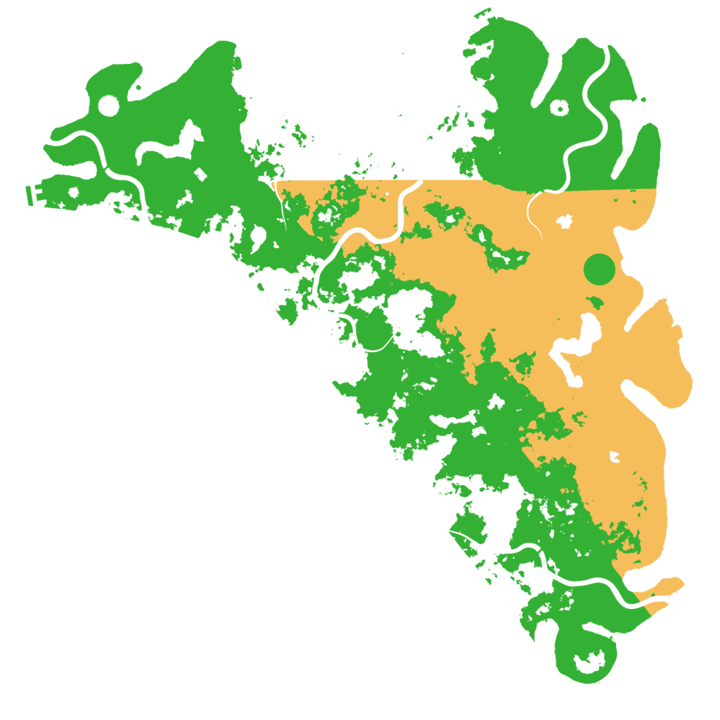Biome Rust Map: Procedural Map, Size: 6000, Seed: 2031148704