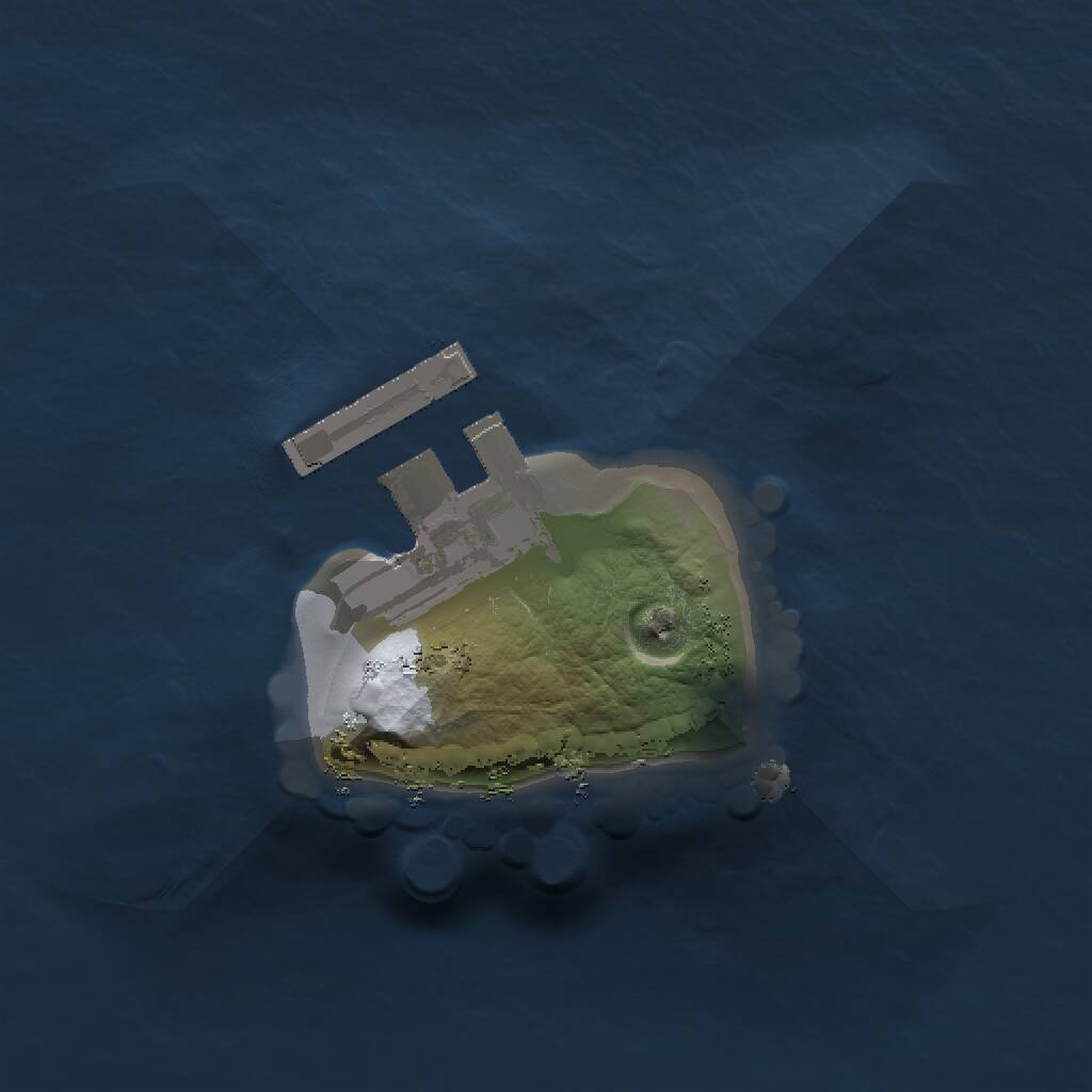 Rust Map: Procedural Map, Size: 1080, Seed: 1873902685, 2 Monuments